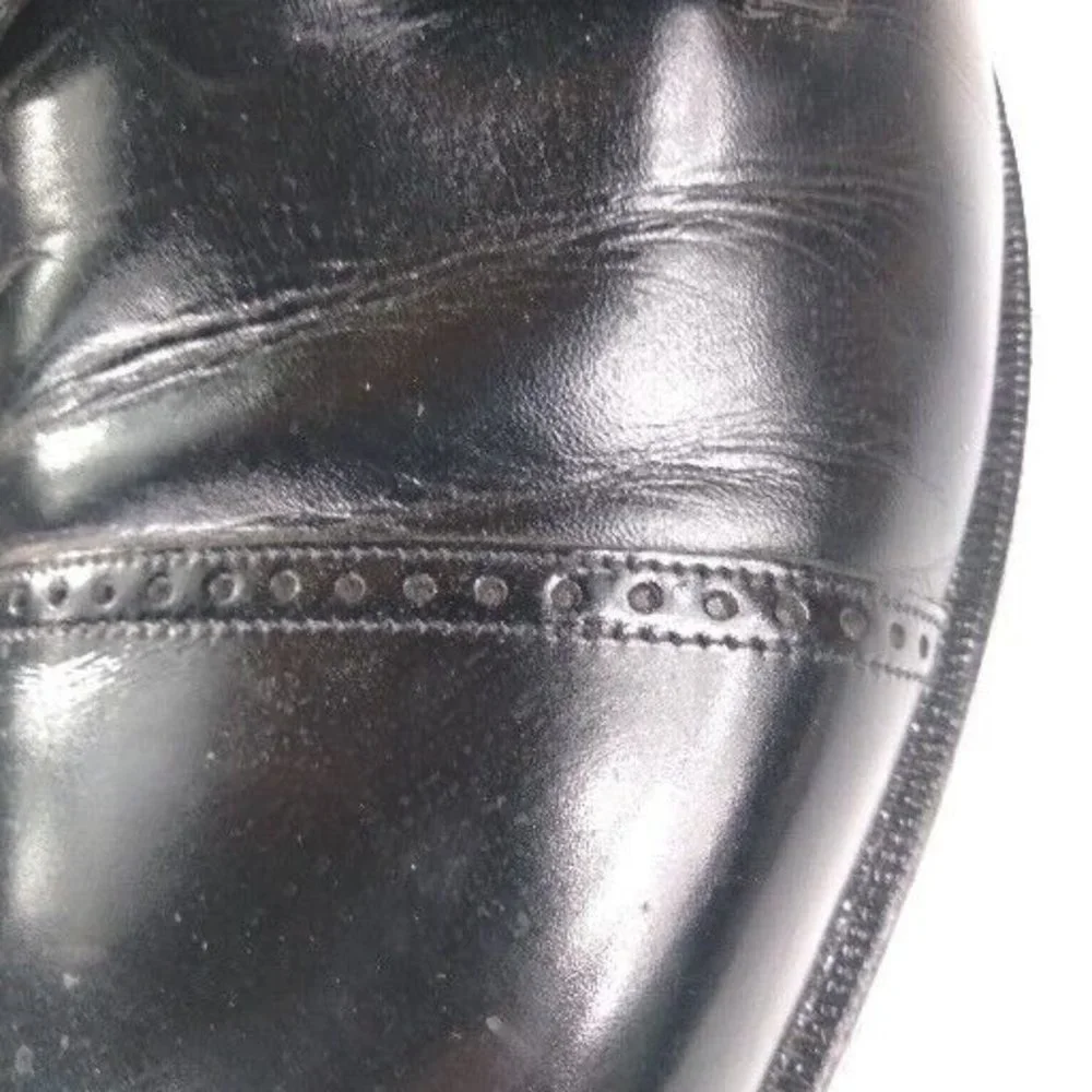 Florsheim‎ Mens Canton Black Cap Toe Oxfords Shoes 12 Medium (D) with Box